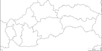 ನಕ್ಷೆ ಸ್ಲೋವಾಕಿಯಾ ಖಾಲಿ 